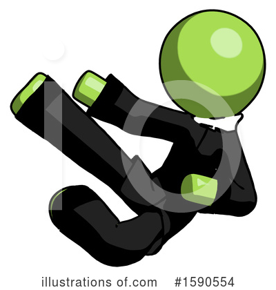 Royalty-Free (RF) Green Design Mascot Clipart Illustration by Leo Blanchette - Stock Sample #1590554