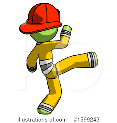 Royalty-Free (RF) Green Design Mascot Clipart Illustration by Leo Blanchette - Stock Sample #1599243