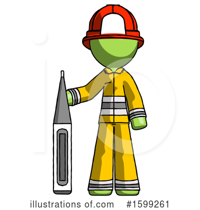 Royalty-Free (RF) Green Design Mascot Clipart Illustration by Leo Blanchette - Stock Sample #1599261