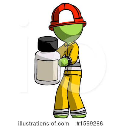 Royalty-Free (RF) Green Design Mascot Clipart Illustration by Leo Blanchette - Stock Sample #1599266