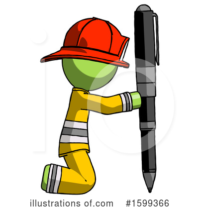 Royalty-Free (RF) Green Design Mascot Clipart Illustration by Leo Blanchette - Stock Sample #1599366