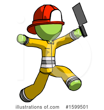 Royalty-Free (RF) Green Design Mascot Clipart Illustration by Leo Blanchette - Stock Sample #1599501