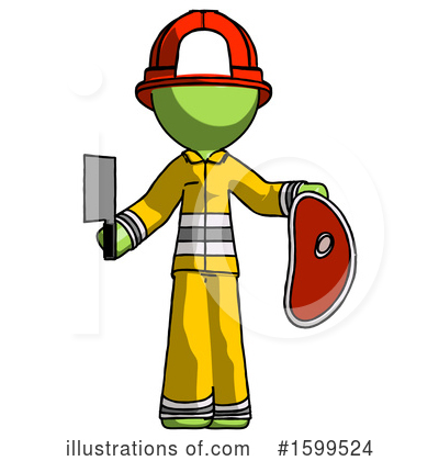 Royalty-Free (RF) Green Design Mascot Clipart Illustration by Leo Blanchette - Stock Sample #1599524