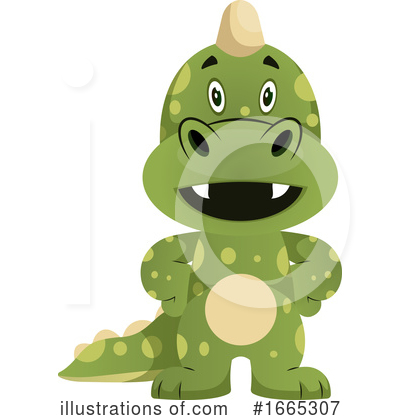 Royalty-Free (RF) Green Dragon Clipart Illustration by Morphart Creations - Stock Sample #1665307