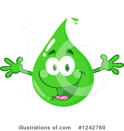 Green Droplet Clipart #1242760 by Hit Toon