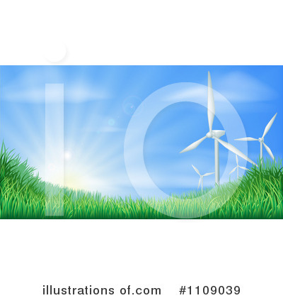 Wind Turbine Clipart #1109039 by AtStockIllustration