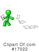 Green Man Clipart #17022 by Leo Blanchette