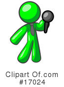 Green Man Clipart #17024 by Leo Blanchette