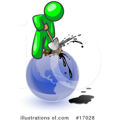 Royalty-Free (RF) Green Man Clipart Illustration by Leo Blanchette - Stock Sample #17028
