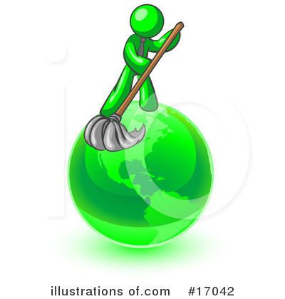 Royalty-Free (RF) Green Man Clipart Illustration by Leo Blanchette - Stock Sample #17042