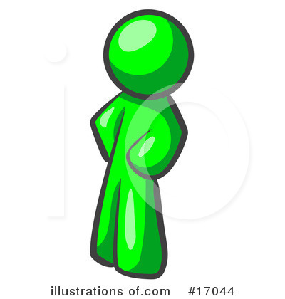Royalty-Free (RF) Green Man Clipart Illustration by Leo Blanchette - Stock Sample #17044