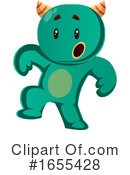 Green Monster Clipart #1655428 by Morphart Creations