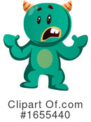 Green Monster Clipart #1655440 by Morphart Creations