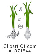Green Onion Clipart #1371544 by Vector Tradition SM
