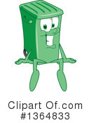 Green Trash Can Clipart #1364833 by Mascot Junction