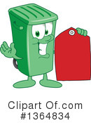 Green Trash Can Clipart #1364834 by Mascot Junction