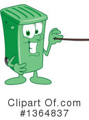 Green Trash Can Clipart #1364837 by Mascot Junction