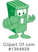 Green Trash Can Clipart #1364839 by Mascot Junction
