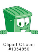 Green Trash Can Clipart #1364850 by Mascot Junction