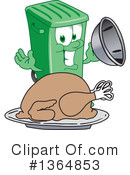 Green Trash Can Clipart #1364853 by Mascot Junction
