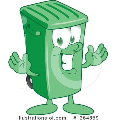 Trash Can Character Clipart #1364859 by Toons4Biz