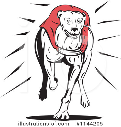 Royalty-Free (RF) Greyhound Clipart Illustration by patrimonio - Stock Sample #1144205