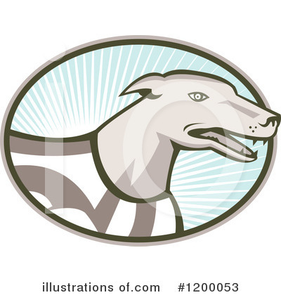 Royalty-Free (RF) Greyhound Clipart Illustration by patrimonio - Stock Sample #1200053