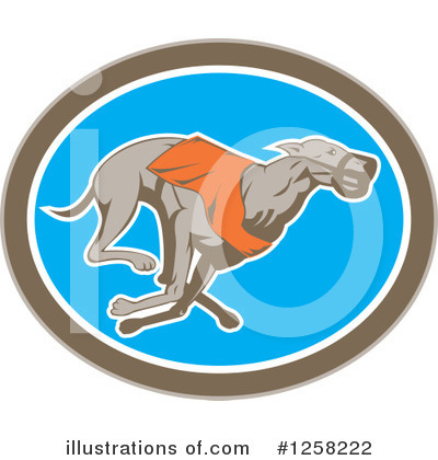 Royalty-Free (RF) Greyhound Clipart Illustration by patrimonio - Stock Sample #1258222