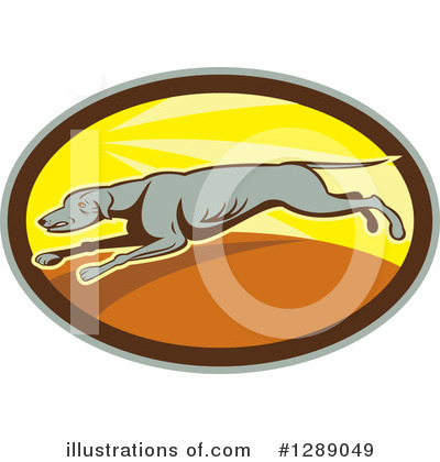 Royalty-Free (RF) Greyhound Clipart Illustration by patrimonio - Stock Sample #1289049