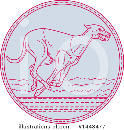 Royalty-Free (RF) Greyhound Clipart Illustration by patrimonio - Stock Sample #1443477