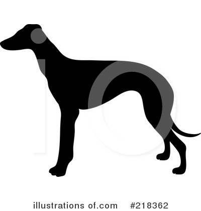 Royalty-Free (RF) Greyhound Clipart Illustration by Pams Clipart - Stock Sample #218362