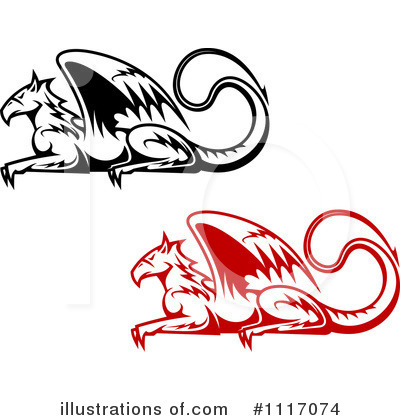 Royalty-Free (RF) Griffin Clipart Illustration by Vector Tradition SM - Stock Sample #1117074