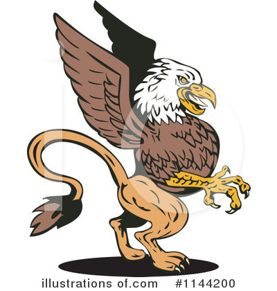 Royalty-Free (RF) Griffin Clipart Illustration by patrimonio - Stock Sample #1144200