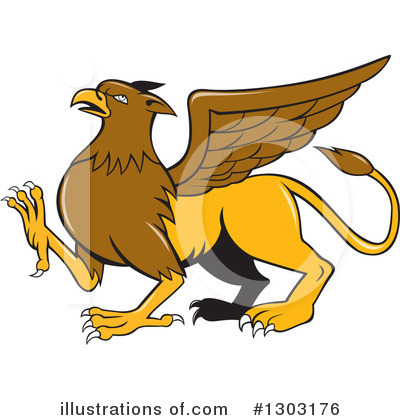 Royalty-Free (RF) Griffin Clipart Illustration by patrimonio - Stock Sample #1303176