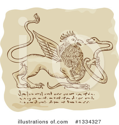 Royalty-Free (RF) Griffin Clipart Illustration by patrimonio - Stock Sample #1334327