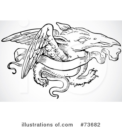 Royalty-Free (RF) Griffin Clipart Illustration by BestVector - Stock Sample #73682