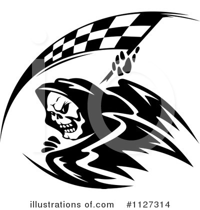 Checkered Flag Clipart #1127314 by Vector Tradition SM