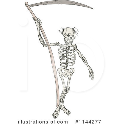 Royalty-Free (RF) Grim Reaper Clipart Illustration by patrimonio - Stock Sample #1144277
