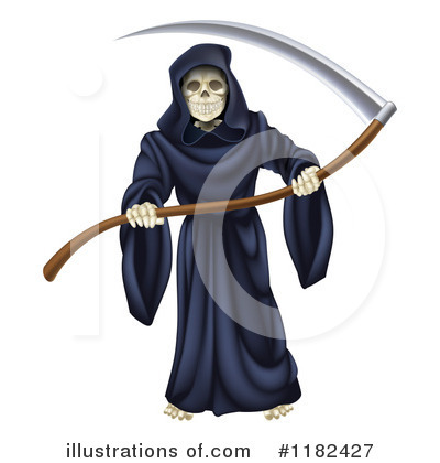 Royalty-Free (RF) Grim Reaper Clipart Illustration by AtStockIllustration - Stock Sample #1182427