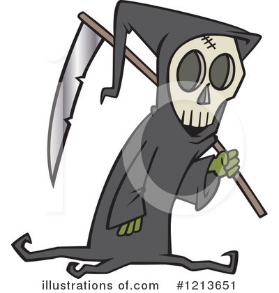 Royalty-Free (RF) Grim Reaper Clipart Illustration by toonaday - Stock Sample #1213651