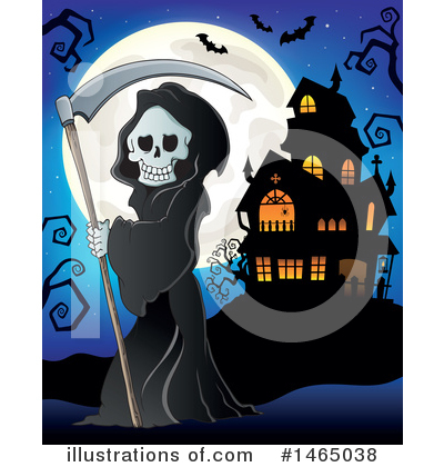 Royalty-Free (RF) Grim Reaper Clipart Illustration by visekart - Stock Sample #1465038