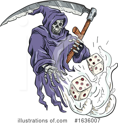 Royalty-Free (RF) Grim Reaper Clipart Illustration by patrimonio - Stock Sample #1636007