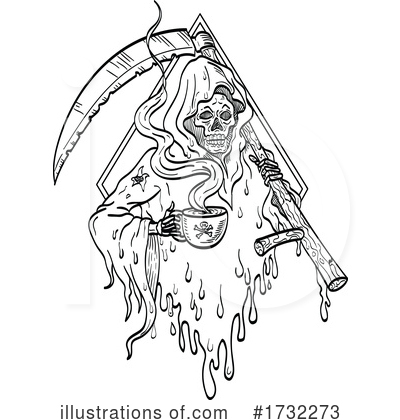 Royalty-Free (RF) Grim Reaper Clipart Illustration by patrimonio - Stock Sample #1732273