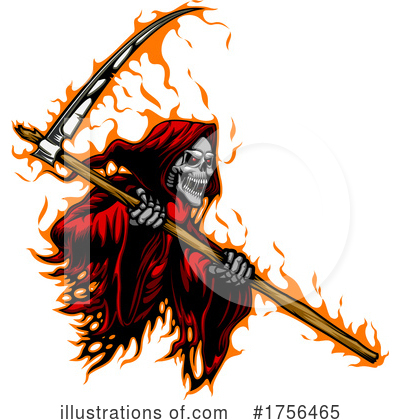 Grim Reaper Clipart #1756465 by Vector Tradition SM