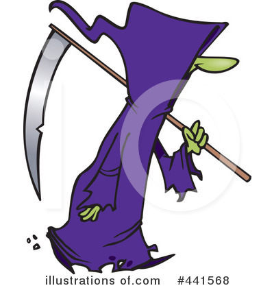 Royalty-Free (RF) Grim Reaper Clipart Illustration by toonaday - Stock Sample #441568