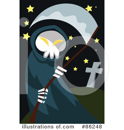 Royalty-Free (RF) Grim Reaper Clipart Illustration by mayawizard101 - Stock Sample #86248