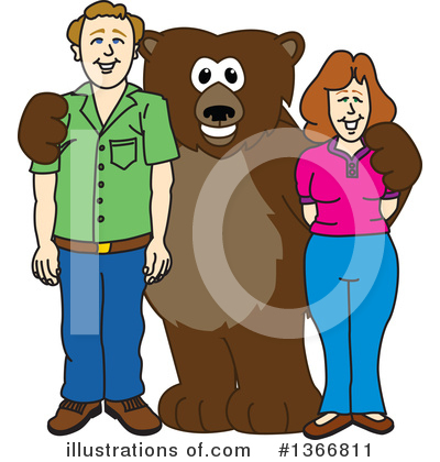 Royalty-Free (RF) Grizzly Bear Clipart Illustration by Mascot Junction - Stock Sample #1366811
