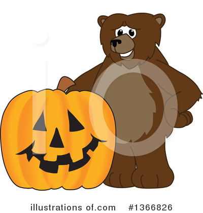 Royalty-Free (RF) Grizzly Bear Clipart Illustration by Mascot Junction - Stock Sample #1366826