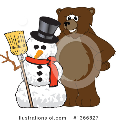Royalty-Free (RF) Grizzly Bear Clipart Illustration by Mascot Junction - Stock Sample #1366827