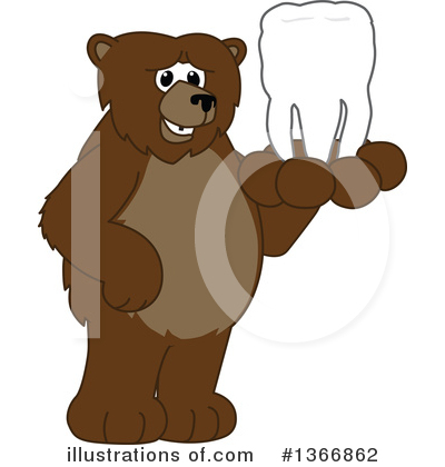 Royalty-Free (RF) Grizzly Bear Clipart Illustration by Mascot Junction - Stock Sample #1366862